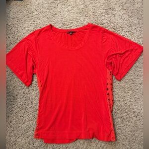 BKE Women's Top with Cutout Design